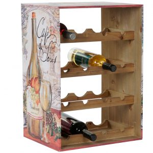 BOTTLE WINE RACK DESIGN PINE TREE
