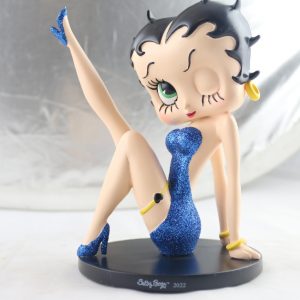 Betty Boop Leg Up 2022 LTD EDT. (Blue Glitter) 18cm H:18cm - Limited Edition