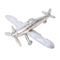 Electroplated Aeroplane 36cm H: 12.0 x W: 36.0 x D: 31.0cm