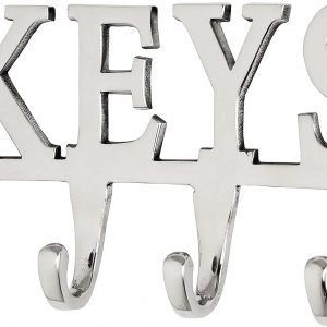 LARGE KEY HOLDER RACK 3 HOOKS NOT 4 HOOKS AS SEEN IN PICTURE BUT SAME MODEL