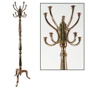 Solid Copper Coat Stand 108cm H: 180.0 x W: 33.0 x D: cm
