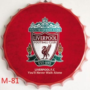 Huge Metal Printed Bottle Top DESIGN SIGN 35 cm