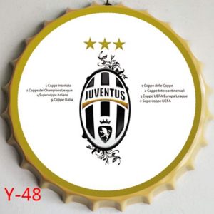 Huge Metal Printed Bottle Top DESIGN SIGN 35 cm
