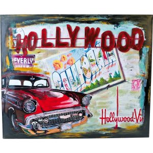 Metal Sign Hollywood "Vintage Design" Embossed hand made collection