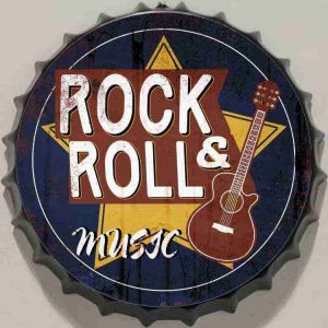 Huge Metal Printed Bottle Top DESIGN SIGN 35 cm