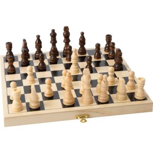 Games set chess, checkers | Wood with 32 wooden chess pieces