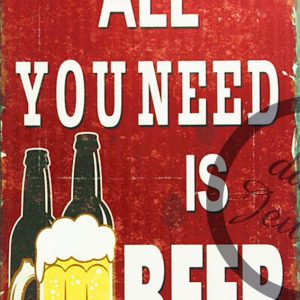 Metal sign design high quality from Germany
