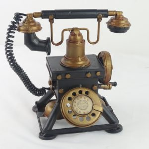 DESIGN Vintage METAL Telephone 20cm