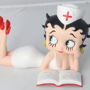 Betty Boop Nurse Lying Down 19cm H: 15cm x w:19 x D:9cm