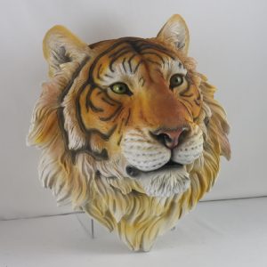 Tiger Head Wall Hanging 37.5cm H: 37.5 x W: 33.5 x D: 31.5cm