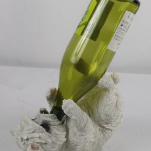 Westie Dog Wine Holder 22cm H: 16.5 x W: 22.0 x D: 12.0cm