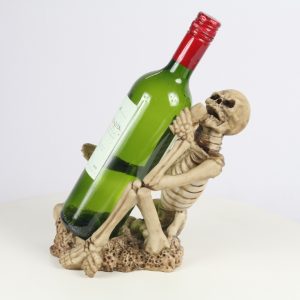 Skeleton Wine Holder 23.5cm H: 21.5 x W: 15 x D: 23.5cm