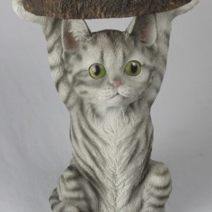 RESIN ART DESIGN Cat/Kitten Table 35cm H: 35.0 x W: 25.0 x D: 23.0cm