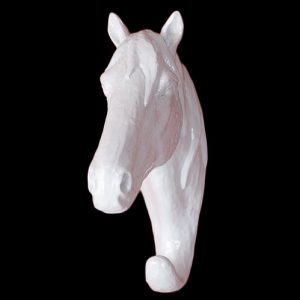 White Horse Coat Hook 23cm H: 23.0 x W: 6.5 x D: 16.0cmAccess