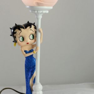 Betty Boop Hide & Seek Lamp Blue Glitter Dress 48cm H: 48 x W: 16.0 x D: 15cm