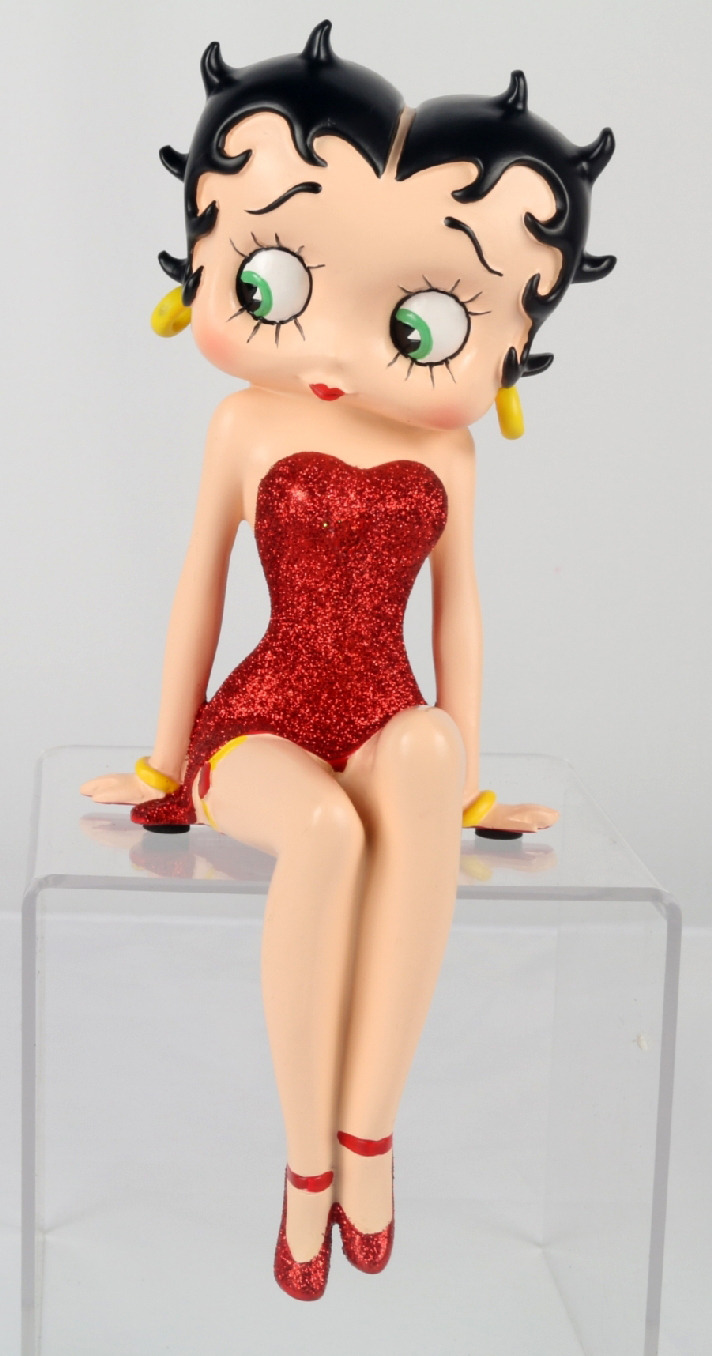 Betty Boop Shelf Sitter Red Dress 25cm H: 25cm x W: 10.5cm x D: 9cm