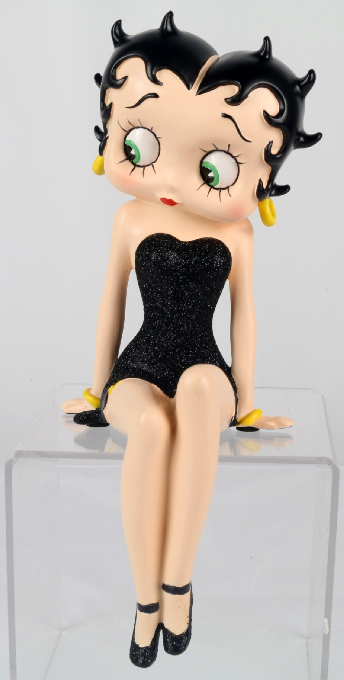 Betty Boop Shelf Sitter Black Dress 25cm H: 25cm x W: 10.5cm x D: 9cm