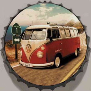 Huge Metal Printed Bottle Top DESIGN SIGN 35 cm