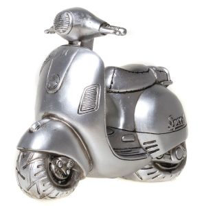 VESPA VINTAGE SILVER DESIGN MOTO FIGURE