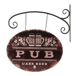 VINTAGE METAL  SIGN DESIGN  PUB 
