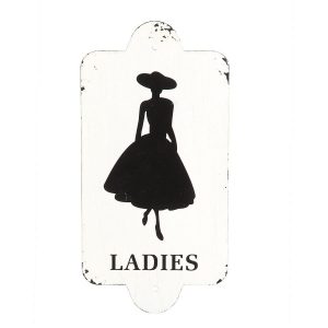 VINTAGE TOILET METAL SIGNS LADIES & GENTLEMAN 2 MODS