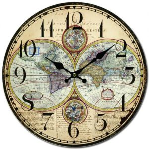 ROUND DESIGN WOOD WALL CLOCK