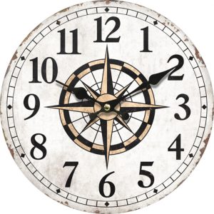 ROUND DESIGN WOOD WALL CLOCK