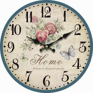 ROUND DESIGN WOOD WALL CLOCK