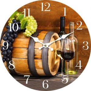 ROUND DESIGN WOOD WALL CLOCK