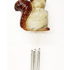 Vintage Design Ringing Bells Porcelian And Stainless Steel SQUIREL