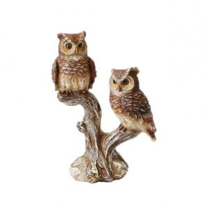RESIN ART DESIGN OWLS ON TREE