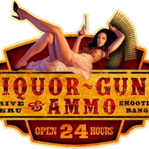 EMBOSSED DESIGN AMERICAN METAL SIGN