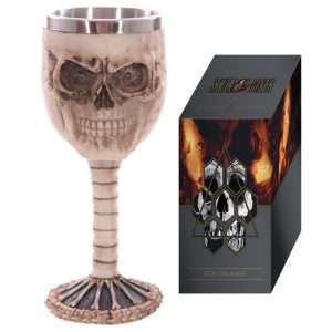 DECORATIVE DESIGN SKULL & SPINE GOBLET