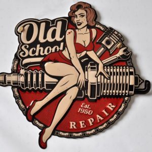 METAL VINTAGE SIGN DESIGN   EMBOSSED