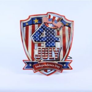 METAL DESIGN U.S.A SIGN EMBOSSED XXL