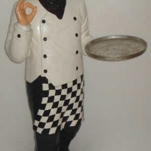 CHEF FIGURE DESIGN WITH TRAY
